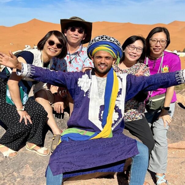 Our group during the 3 days desert tour from Marrakech