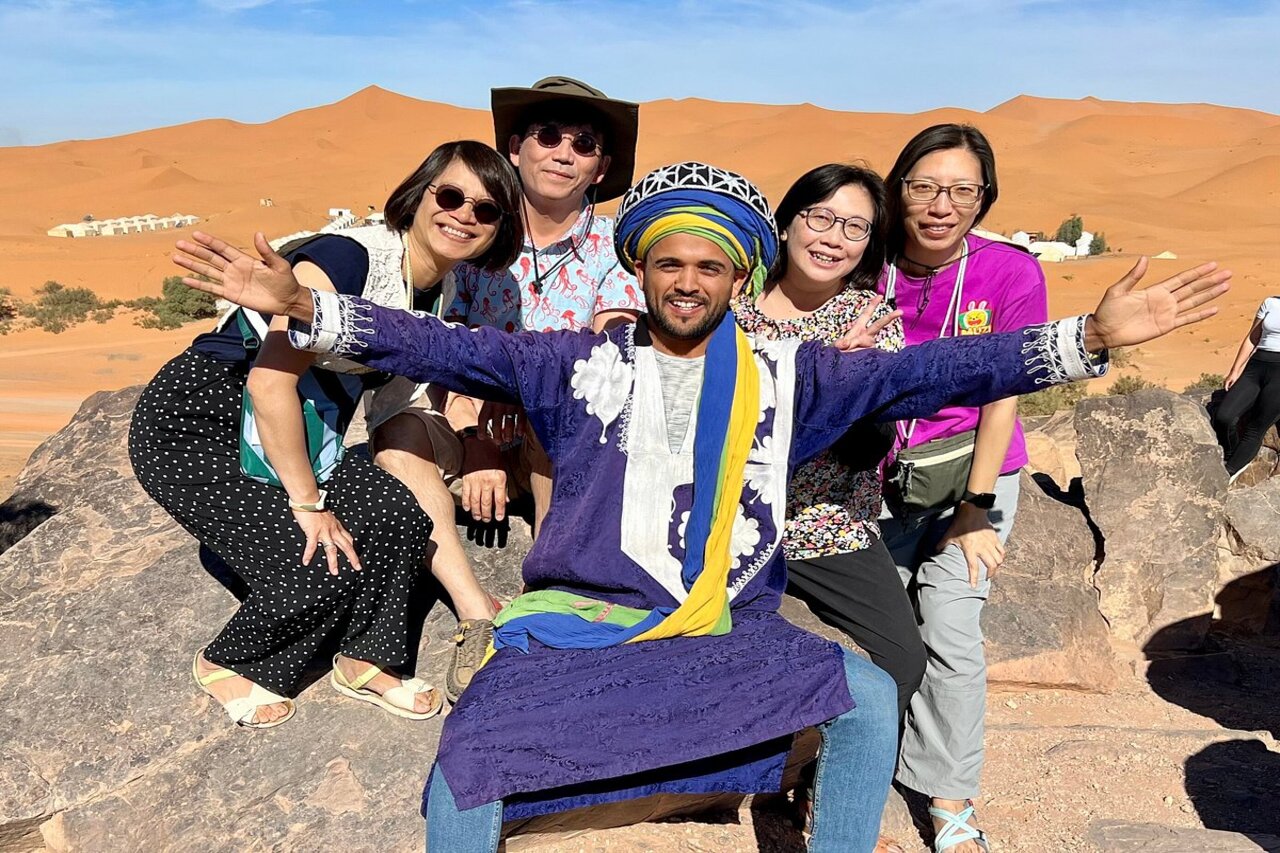 Our group during the 3 days desert tour from Marrakech