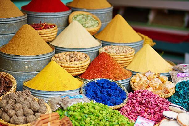 A traditional Moroccan market