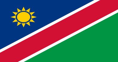 THE NATIONAL FLAG NAMIBIA