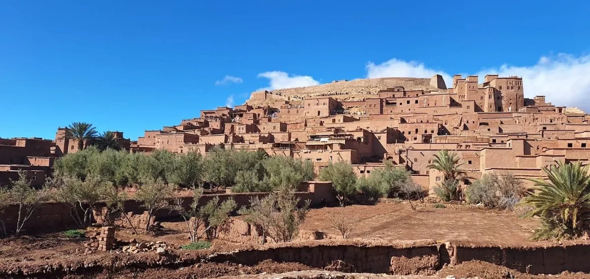 Ait Ben Haddou kasbah during the 7 days desert tour from Marrakech to Fes via Merzouga