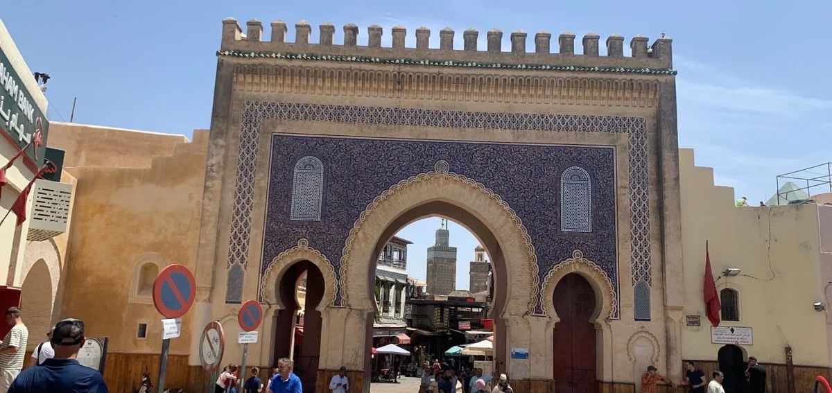 Bab Boujloud gate in Fes during a Morocco tour from Casablanca to Marrakech