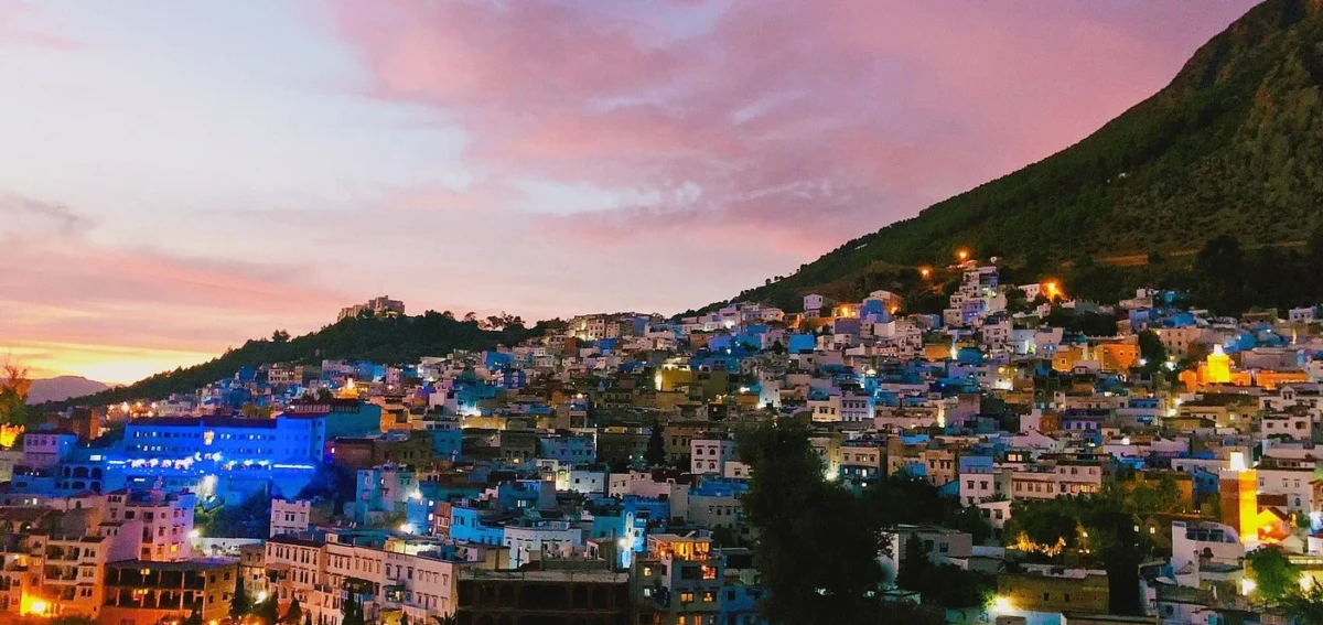 Chefchaouen blue city during a 10 days Morocco tour from Casablanca