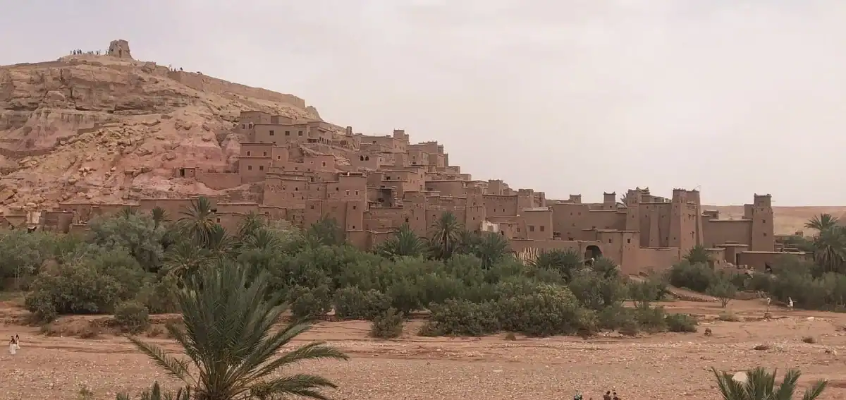 UNESCO-listed Ait Ben Haddou ksar on the 7-day Agadir to Merzouga desert tour