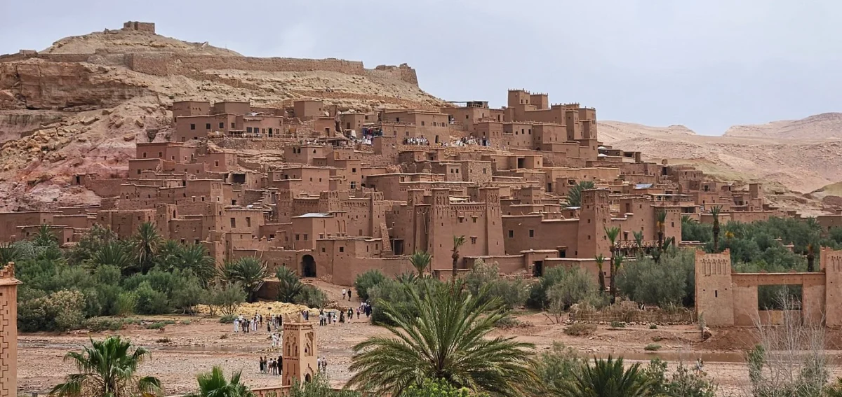 Panoramic view of Ait Ben Haddou during the 7-day Tangier to Marrakech tour