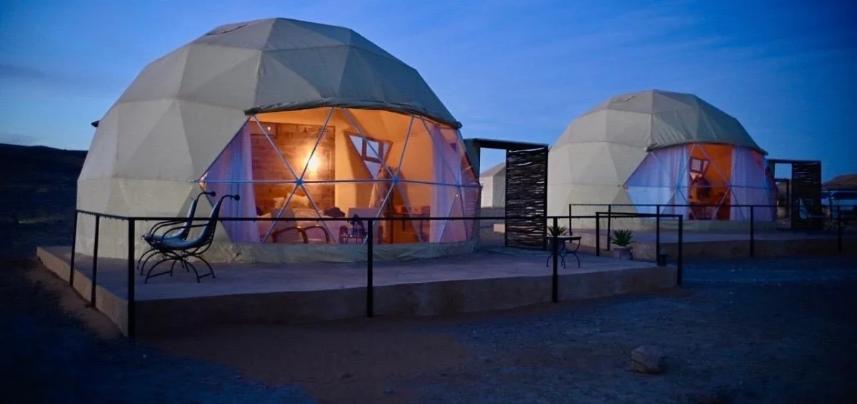 Luxury desert camp in Merzouga, Morocco