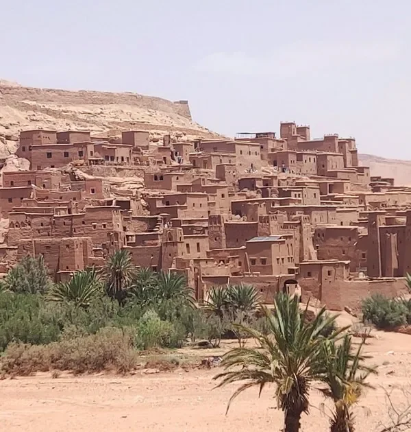 Ait Ben Haddou kasbah near Ouarzazate on the 3 days tour to Fes via Merzouga Desert
