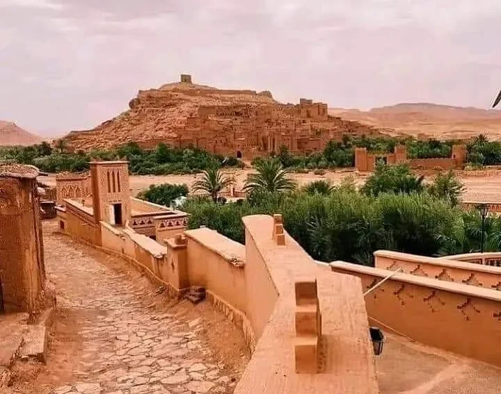 Ait Ben Haddou kasbah during a 4 days desert tour from Rabat to Marrakech.