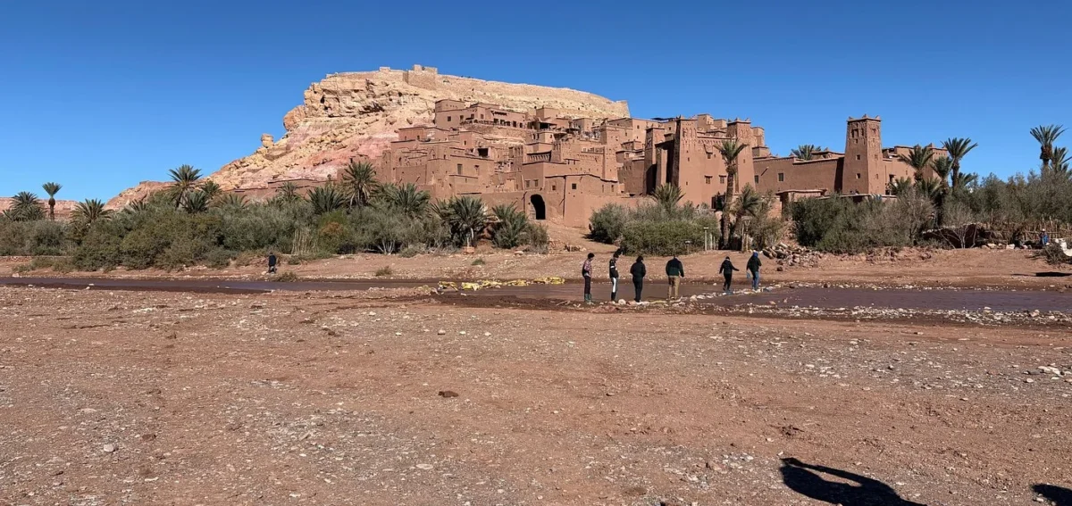Ait Ben Haddou kasbah visit during a 6 days Morocco tour from Rabat to Marrakech